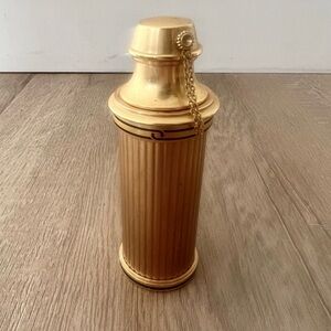 Vtg 80s So Pretty Cartier Refillable‎ Purse Perfume Spray Gold Tone Black Enamel